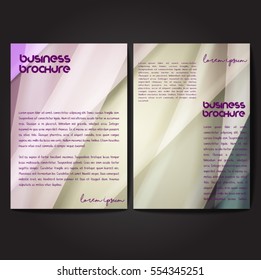 Vector brochure template design, A4 size with colorful polygonal pattern. Professional business flyer template or corporate banner design, can be use for publishing, print and presentation.