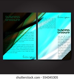 Vector brochure template design, A4 size with colorful polygonal pattern. Professional business flyer template or corporate banner design, can be use for publishing, print and presentation.