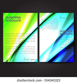 Vector brochure template design, A4 size with colorful polygonal pattern. Professional business flyer template or corporate banner design, can be use for publishing, print and presentation.