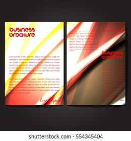 Vector brochure template design, A4 size with colorful polygonal pattern. Professional business flyer template or corporate banner design, can be use for publishing, print and presentation.