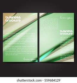 Vector brochure template design, A4 size with colorful wavy polygonal pattern. Professional business flyer template or corporate banner design, can be use for publishing, print and presentation.