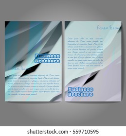 Vector brochure template design, A4 size with colorful wavy polygonal pattern. Professional business flyer template or corporate banner design, can be use for publishing, print and presentation.