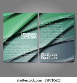Vector brochure template design, A4 size with colorful wavy polygonal pattern. Professional business flyer template or corporate banner design, can be use for publishing, print and presentation.