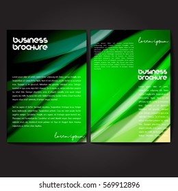 Vector brochure template design, A4 size with colorful wavy polygonal pattern. Professional business flyer template or corporate banner design, can be use for publishing, print and presentation.