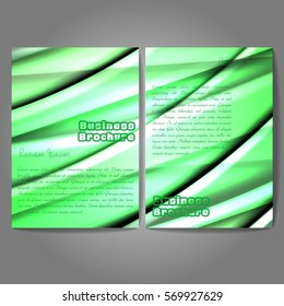 Vector brochure template design, A4 size with colorful wavy polygonal pattern. Professional business flyer template or corporate banner design, can be use for publishing, print and presentation.