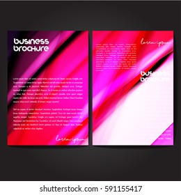 Vector brochure template design, A4 size with colorful wavy polygonal pattern. Professional business flyer template or corporate banner design, can be use for publishing, print and presentation.