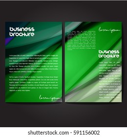 Vector brochure template design, A4 size with colorful wavy polygonal pattern. Professional business flyer template or corporate banner design, can be use for publishing, print and presentation.