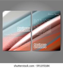 Vector brochure template design, A4 size with colorful wavy polygonal pattern. Professional business flyer template or corporate banner design, can be use for publishing, print and presentation.
