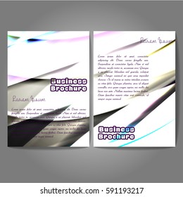 Vector brochure template design, A4 size with colorful wavy polygonal pattern. Professional business flyer template or corporate banner design, can be use for publishing, print and presentation.