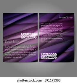Vector brochure template design, A4 size with colorful wavy polygonal pattern. Professional business flyer template or corporate banner design, can be use for publishing, print and presentation.