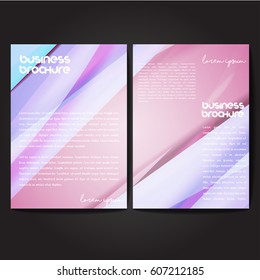 Vector brochure template design, A4 size with colorful polygonal pattern. Professional business flyer template or corporate banner design, can be use for publishing, print and presentation.