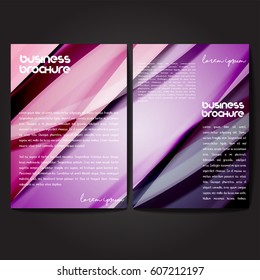 Vector brochure template design, A4 size with colorful polygonal pattern. Professional business flyer template or corporate banner design, can be use for publishing, print and presentation.