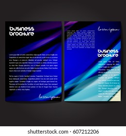 Vector brochure template design, A4 size with colorful polygonal pattern. Professional business flyer template or corporate banner design, can be use for publishing, print and presentation.