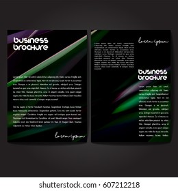 Vector brochure template design, A4 size with colorful polygonal pattern. Professional business flyer template or corporate banner design, can be use for publishing, print and presentation.