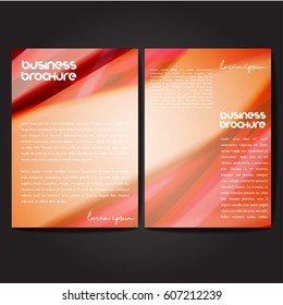 Vector brochure template design, A4 size with colorful polygonal pattern. Professional business flyer template or corporate banner design, can be use for publishing, print and presentation.
