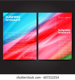 Vector brochure template design, A4 size with colorful polygonal pattern. Professional business flyer template or corporate banner design, can be use for publishing, print and presentation.