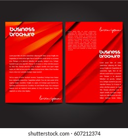 Vector brochure template design, A4 size with colorful polygonal pattern. Professional business flyer template or corporate banner design, can be use for publishing, print and presentation.