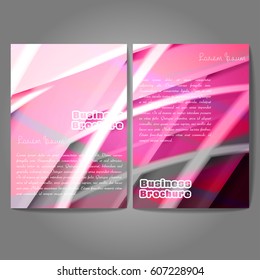 Vector brochure template design, A4 size with colorful polygonal pattern. Professional business flyer template or corporate banner design, can be use for publishing, print and presentation.