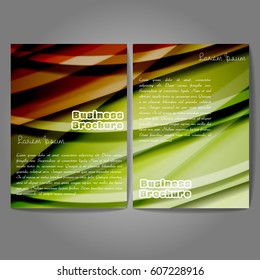 Vector brochure template design, A4 size with colorful polygonal pattern. Professional business flyer template or corporate banner design, can be use for publishing, print and presentation.