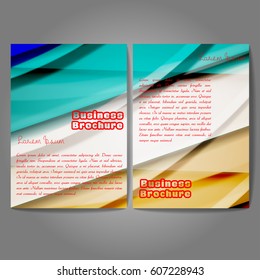 Vector brochure template design, A4 size with colorful polygonal pattern. Professional business flyer template or corporate banner design, can be use for publishing, print and presentation.