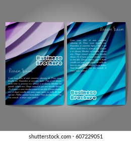 Vector brochure template design, A4 size with colorful polygonal pattern. Professional business flyer template or corporate banner design, can be use for publishing, print and presentation.