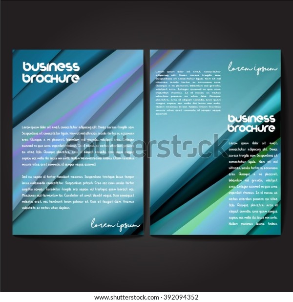 Vector Brochure Template Design Size Stock Vector Royalty Free