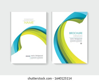 Vector brochure template design with abstract 3d elements. EPS 10