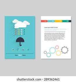 Vector brochure template design.  Abstract Backgrounds,Flat Infographic Concept.