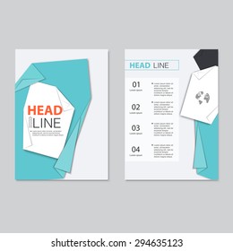 Vector brochure template design.  Abstract Backgrounds,Flat Infographic Concept.