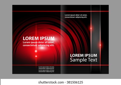 Vector brochure template design with elements 