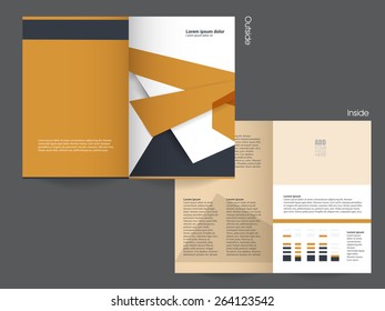 Vector brochure template design. EPS 10