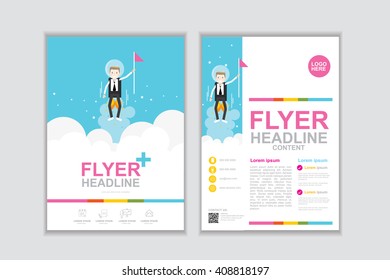 Vector brochure template design Set H