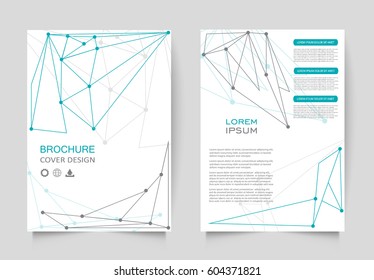 Vector brochure template.Business flyer design.