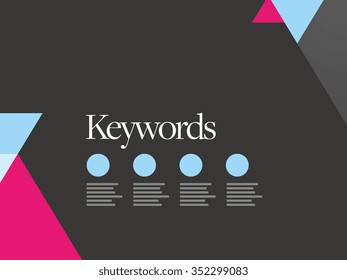 Vector Brochure / Web Page / TV Show Layout Design Template