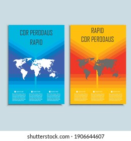 Vector brochures template for presentations, covers, books and business documents