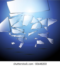 Vector Broken glass background