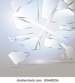 Vector Broken glass background