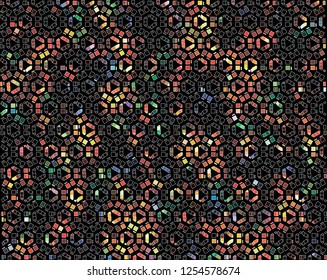 Vector Broken Glass Purple Background. Bits of colored glass. Destruction Cracked Surface Illustration. Abstract 3d Bg for Night Party Posters, Banners and Advertisements.