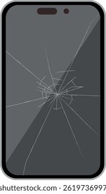 Vector broken Smart phone stock illustration