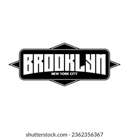 vector brooklyn nyc typography for t shirt design