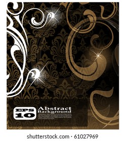 the vector brown abstract background eps 10