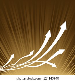 vector brown arrow background