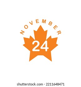 vector brown autumn november date