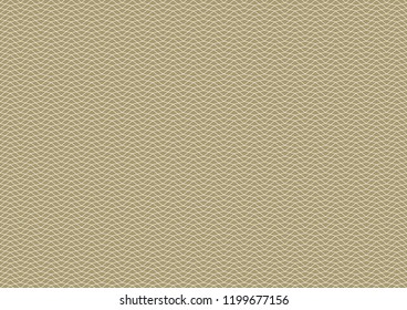Vector brown background - texture -  pattern with white  rhombi. Thin line. Use for certificate, voucher, note, reward etc. Eps 10.