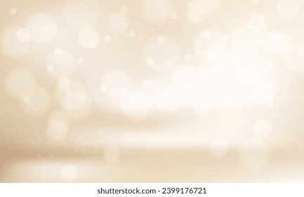 Vector brown bokeh textured plain product background.