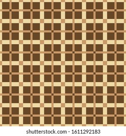 Vector brown check Tartan, Plaid seamless pattern background