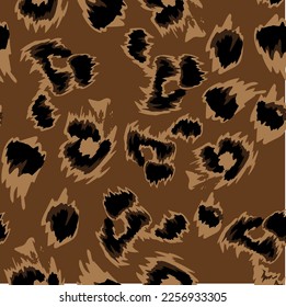 Vector Brown Cheetah Animal Print