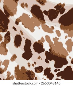 Vector brown cow print pattern animal Seamless. Cow skin abstract for printing, cutting, and crafts Ideal for mugs, stickers, stencils, web, cover. wall stickers, home decorate and more.
