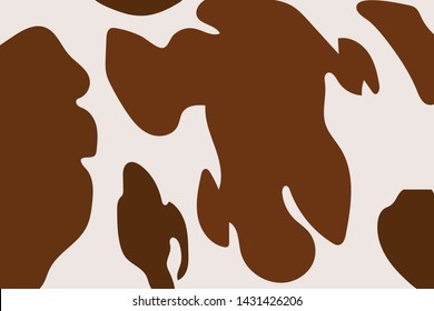 a vector of brown cow skin for background.