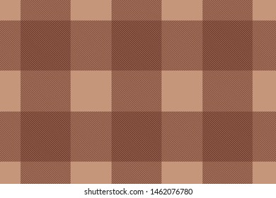 Vector brown Gingham check pattern design illustration for Fabric printing